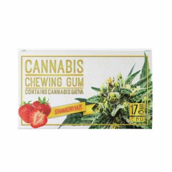 Chewing-gum CBD 17mg fraise | Hemp Planet