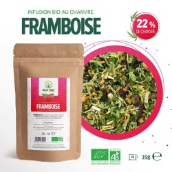 Tisane CBD bio framboise |...