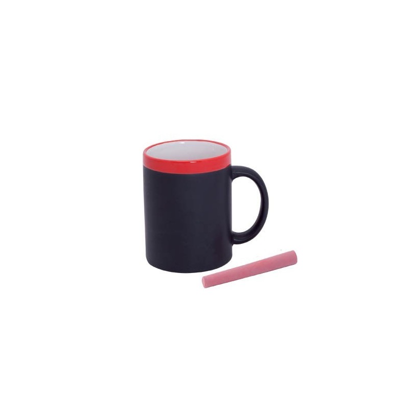 Mug ardoise & craie (Bleu)