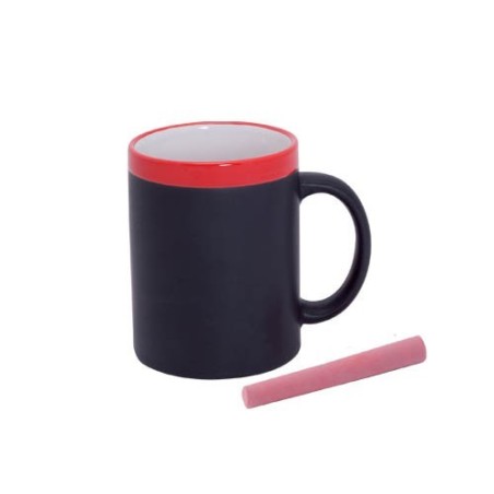 Mug ardoise & craie (Bleu)