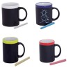 Mug ardoise & craie (Bleu)