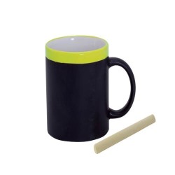 Mug ardoise & craie (Jaune)