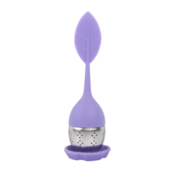 Infuseur à thé en silicone design feuille (Violet)
