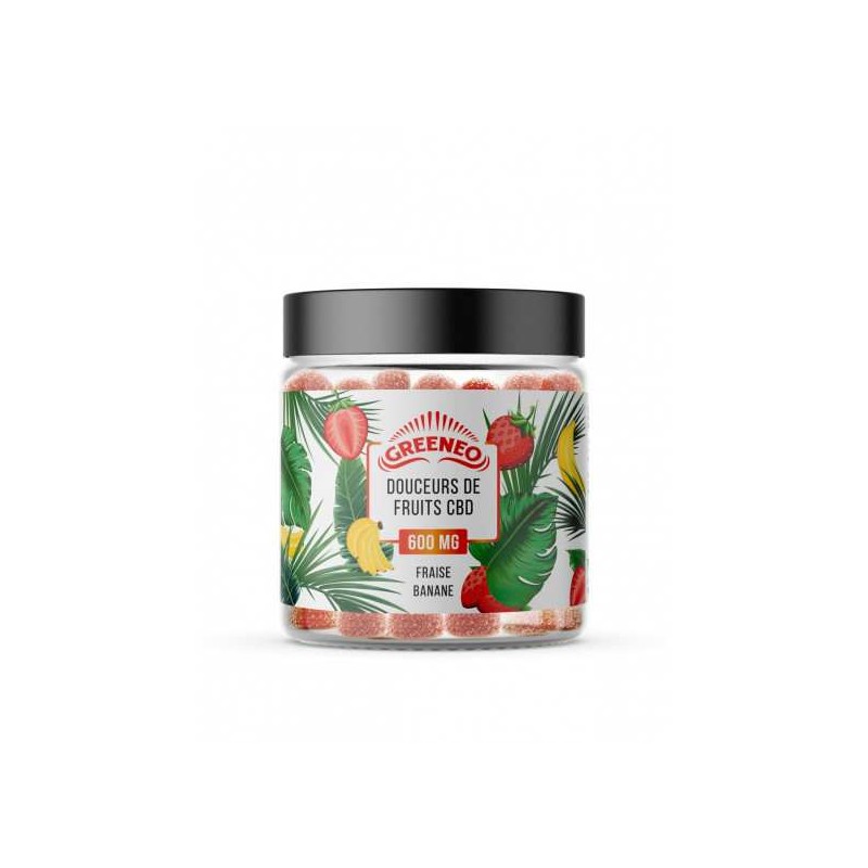 Bonbon CBD 600mg fruits | GREENEO (Framboise)