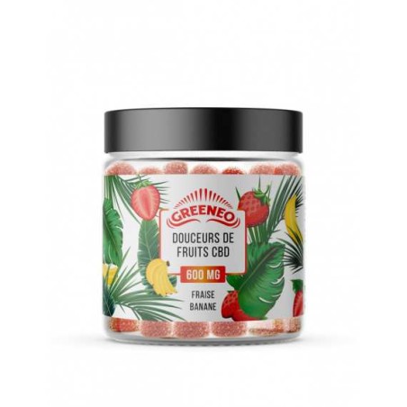 Bonbon CBD 600mg fruits | GREENEO (Framboise)