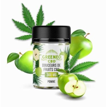 Bonbon CBD 300mg pomme | GREENEO (Pomme)