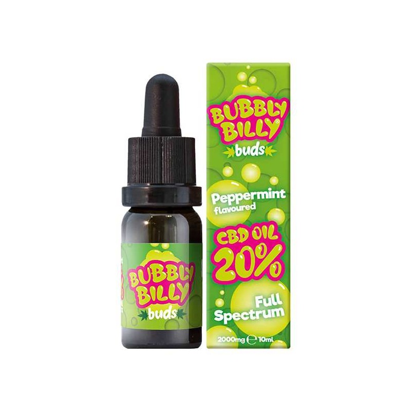 Huile CBD 20% full spectrum menthe poivrée  | BUBBLY BILLY