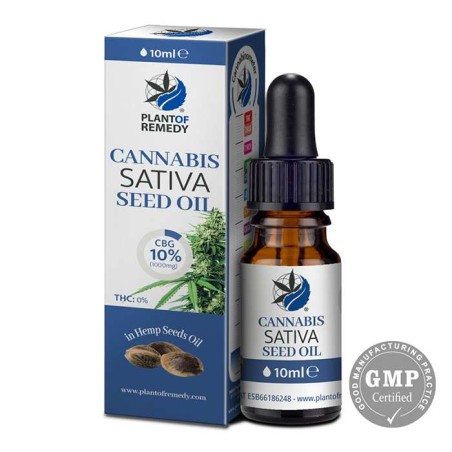 Huile CBG 10% graines de chanvre | PLANT OF REMEDY
