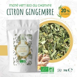 Tisane CBD bio maté vert...