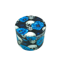 Grinder 50mm Skull & Blooms | Champ High (Bleu Ciel)