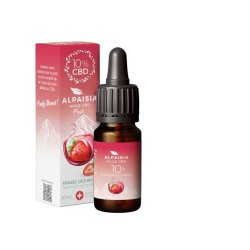 Huile CBD 10% broad spectrum fraise | ALPAISIA