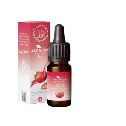 Huile CBD 40% broad spectrum fraise | ALPAISIA