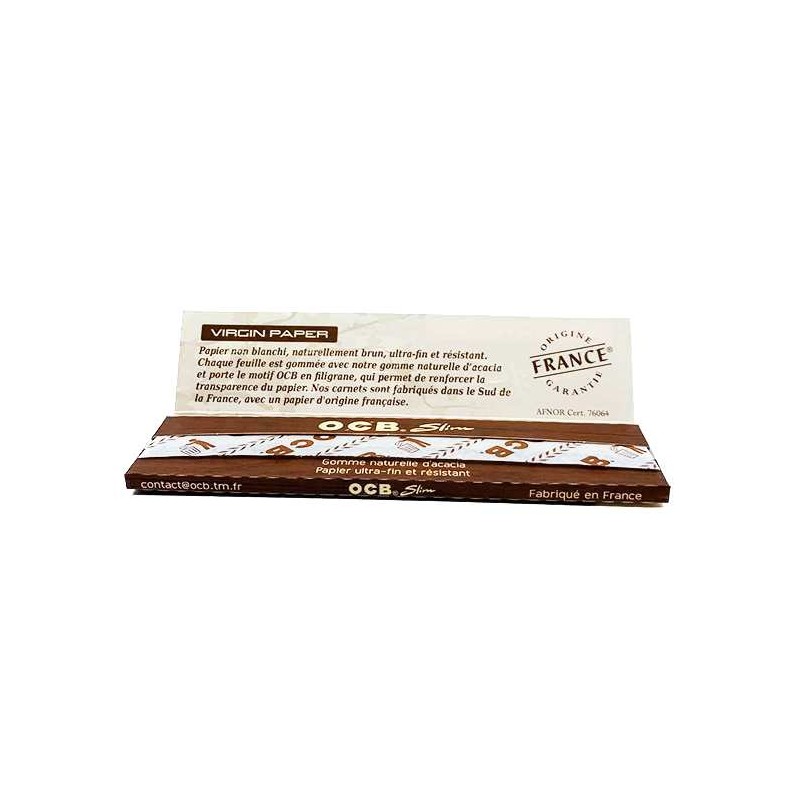 Feuilles à rouler slim non-blanchies x 32 | OCB