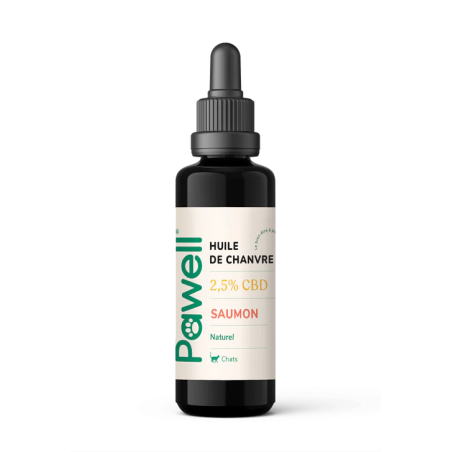 Huile CBD 2,5% full spectrum chat | PAWELL