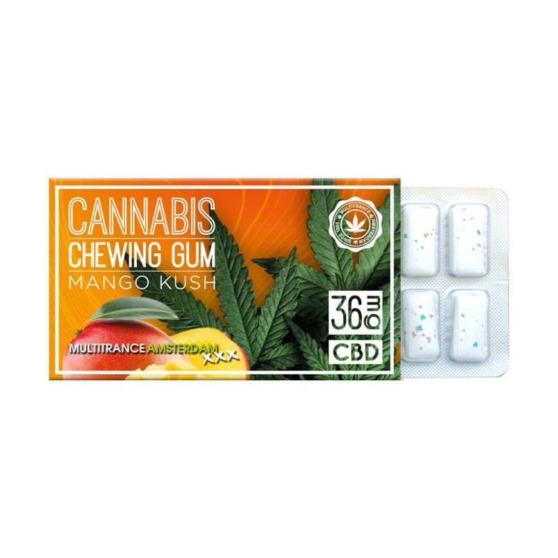 Chewing-gum CBD 36mg mangue | MULTITRANCE