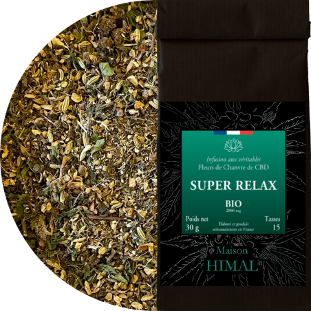 Tisane CBD bio super relax | MAISON HIMAL