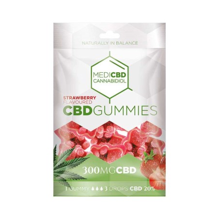 Bonbon CBD 300mg fraise | MEDICBD