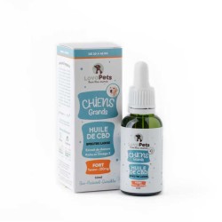 Huile CBD bio 250mg broad spectrum grand chien | LOVAPETS