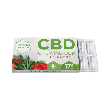 Chewing-gum CBD 17mg fraise | MediCBD