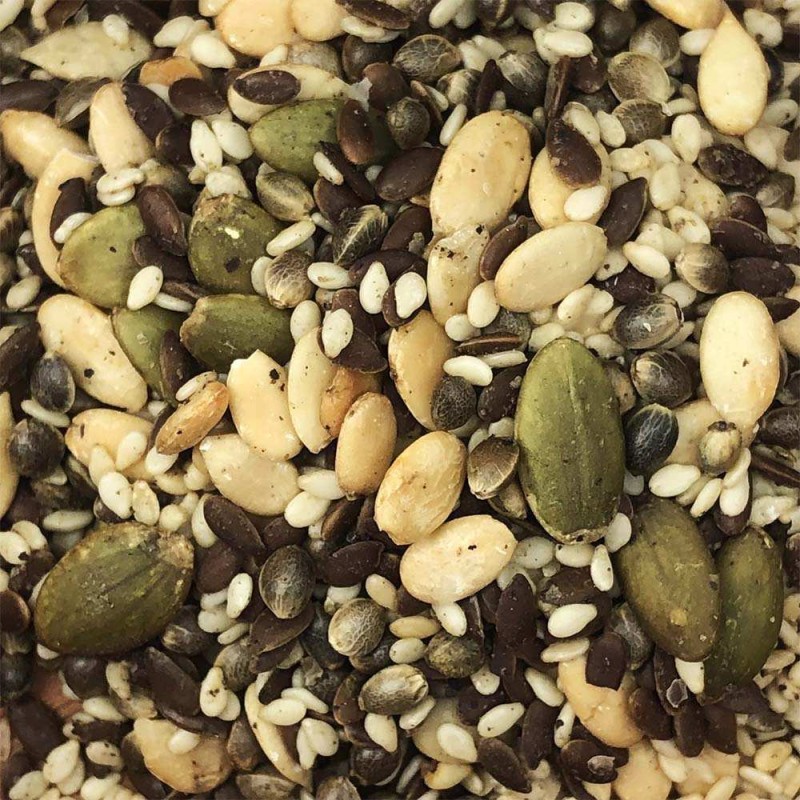 Mélange de graines Trail mix au chanvre sel & poivre