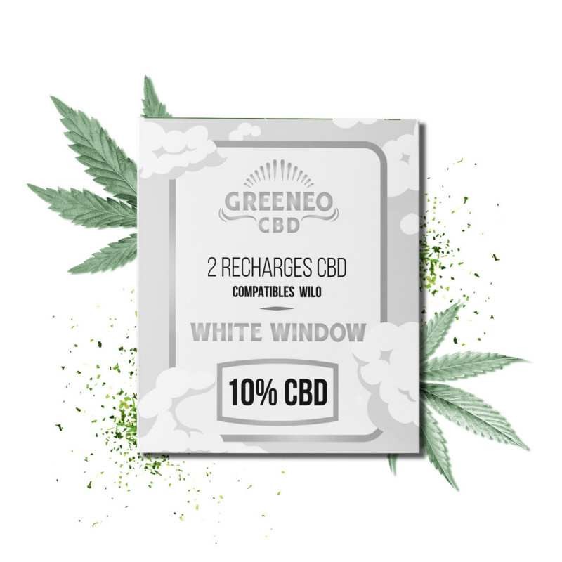 Cartouche e-liquide CBD 10% White Window - 2 pcs | Greeneo
