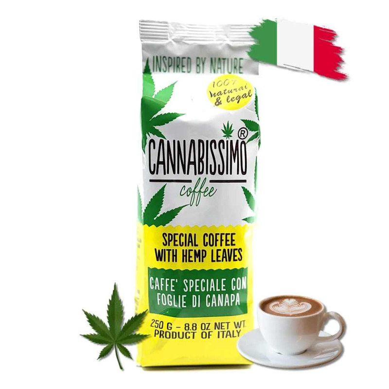 Café moulu aux feuilles de chanvre | Cannabissimo