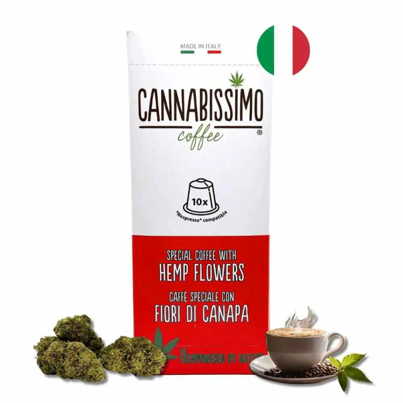 Café en capsules(x10) aux fleurs de chanvre