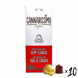 Café en capsules(x10) aux fleurs de chanvre