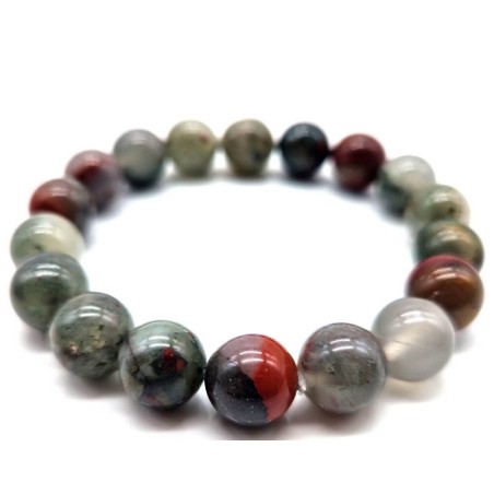 Bracelet Jaspe Héliotrope Africaine
