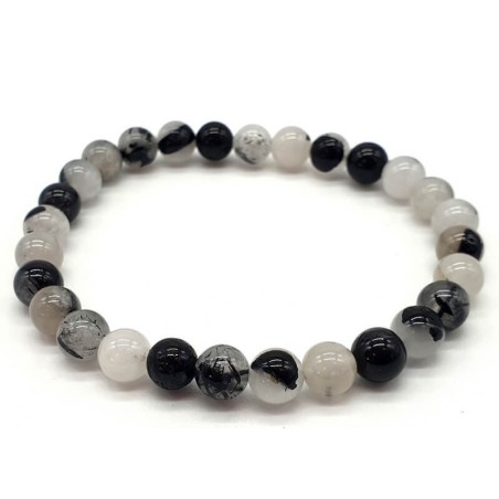 Bracelet Quartz Tourmaline (2 tailles)