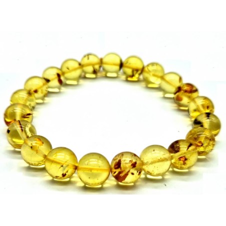 Bracelet Ambre Clair (1 taille)