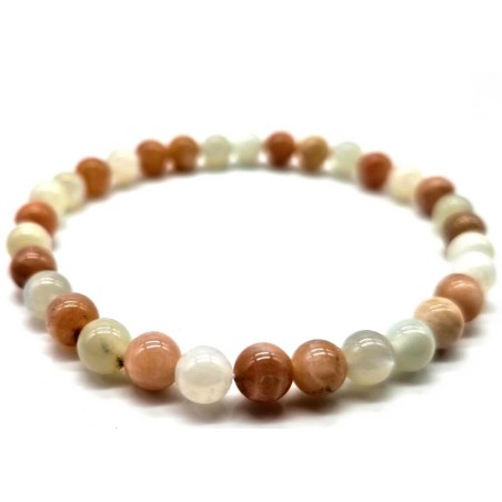 Bracelet Pierre de Lune multicolore (3tailles)