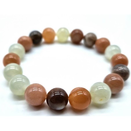 Bracelet Pierre de Lune multicolore (3tailles)